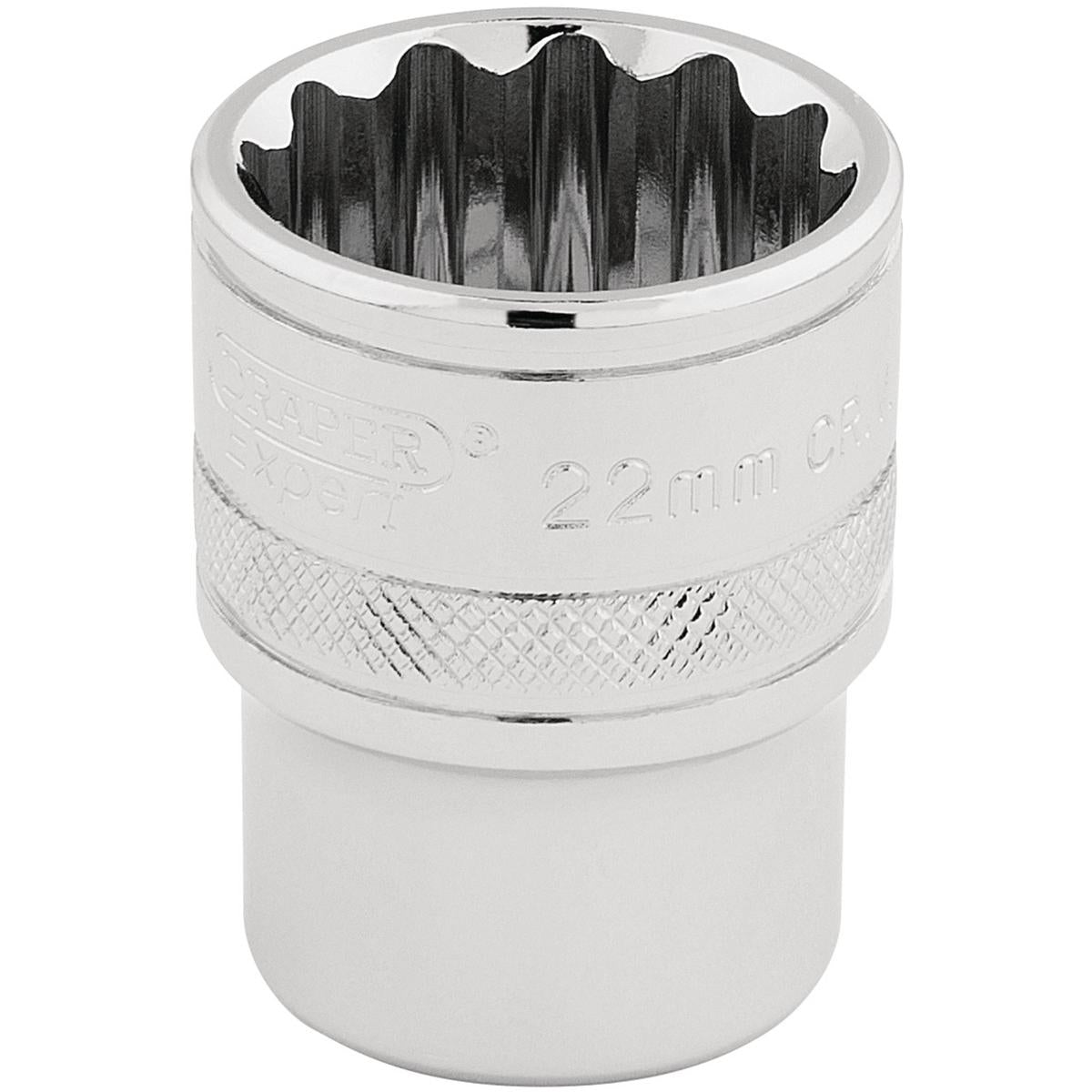 Draper HI-TORQ 12 Point Socket, 1/2" Sq. Dr., 22mm - Image 1