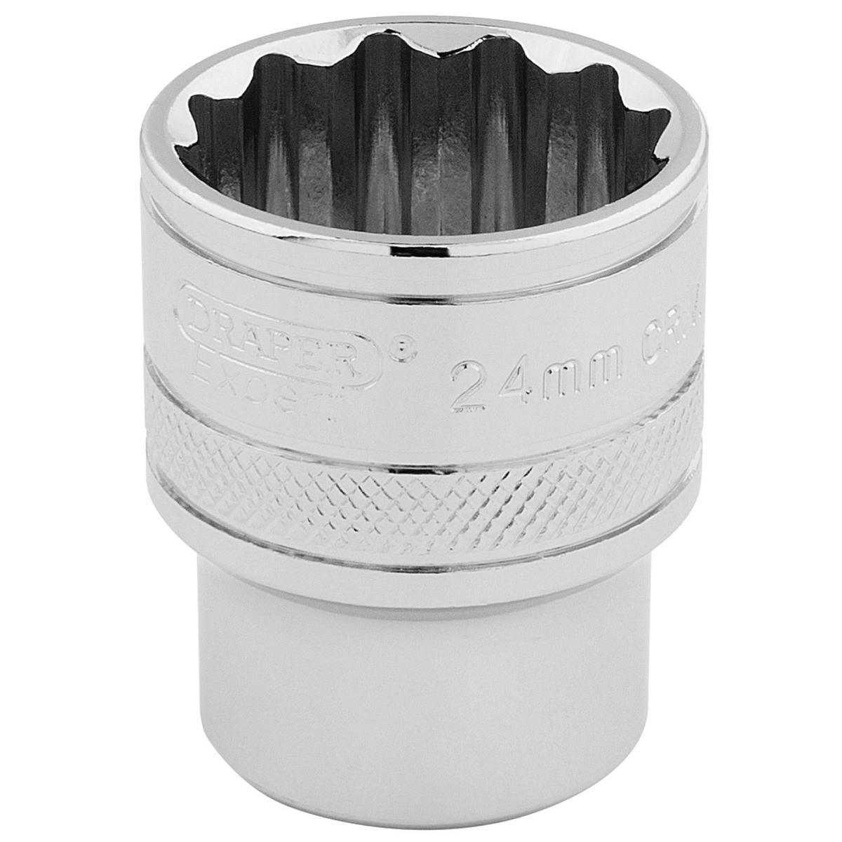Draper HI-TORQ 12 Point Socket, 1/2" Sq. Dr., 24mm - Image 1