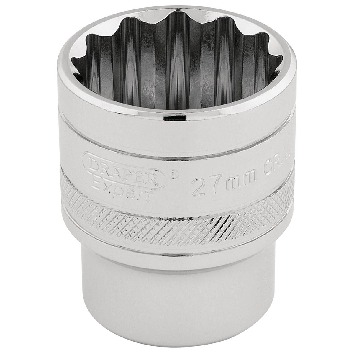 Draper HI-TORQ 12 Point Socket, 1/2" Sq. Dr., 27mm - Image 1
