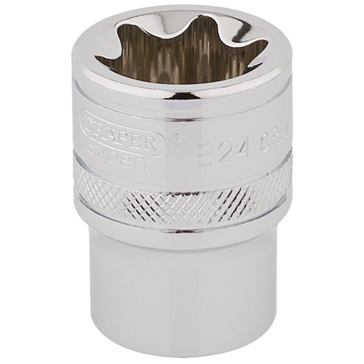 Draper TX-STAR Socket, 1/2" Sq. Dr., E24 - Image 1