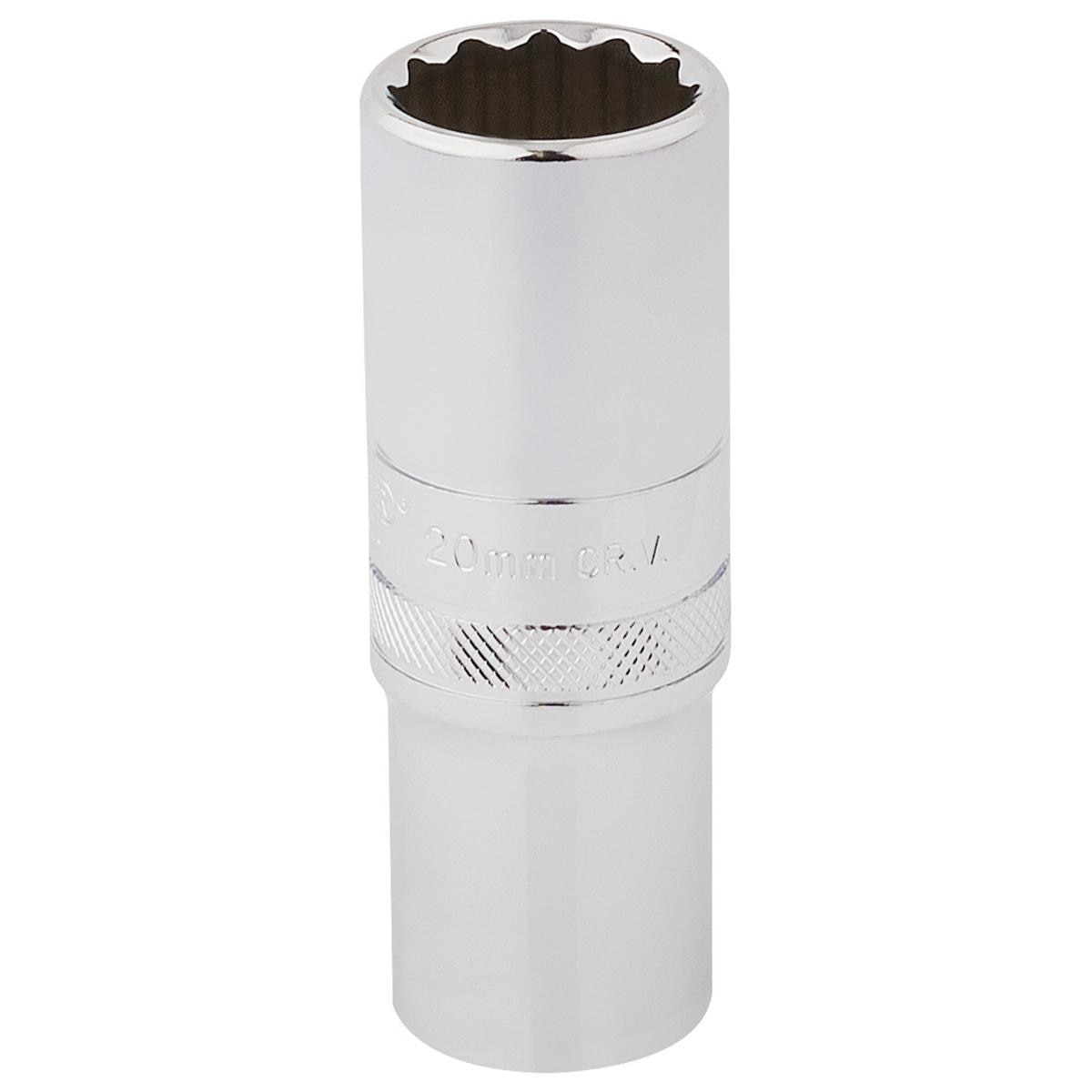 Draper HI-TORQ 12 Point Deep Socket, 1/2" Sq. Dr., 20mm - Image 1