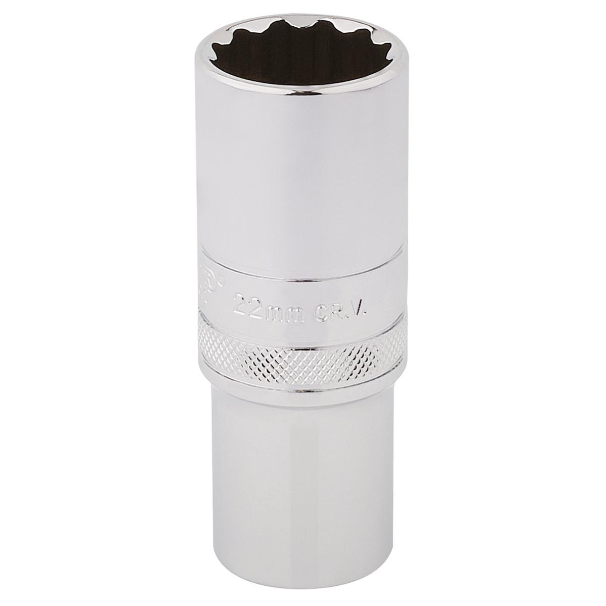 Draper HI-TORQ 12 Point Deep Socket, 1/2" Sq. Dr., 22mm - Image 1