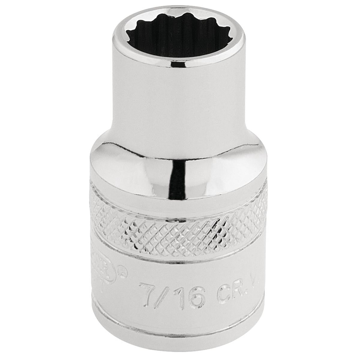 Draper HI-TORQ 12 Point Socket, 1/2" Sq. Dr., 7/16" - Image 1
