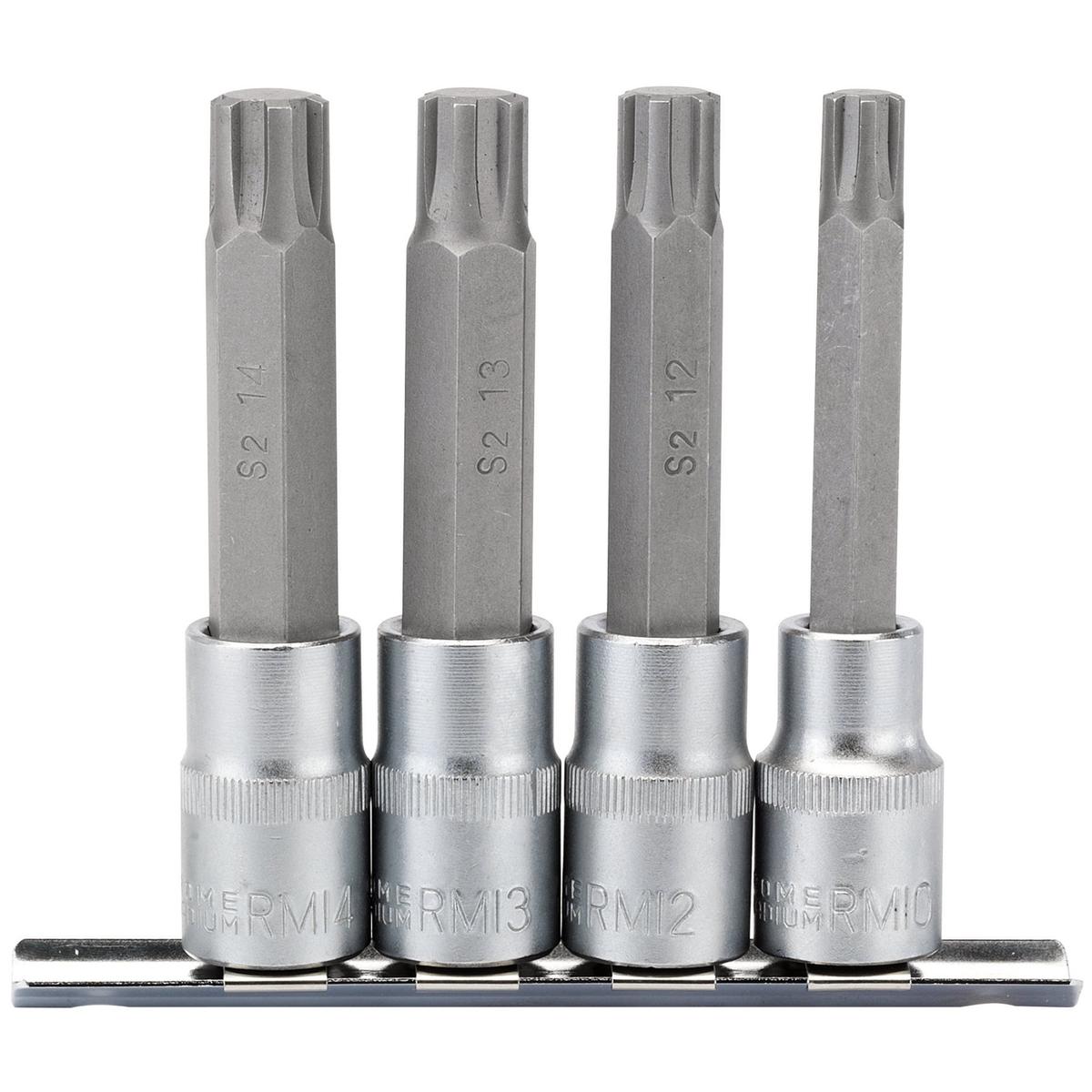 Draper Ribe Socket Bit Set, 1/2" Sq. Dr. (4 Piece) - Image 1
