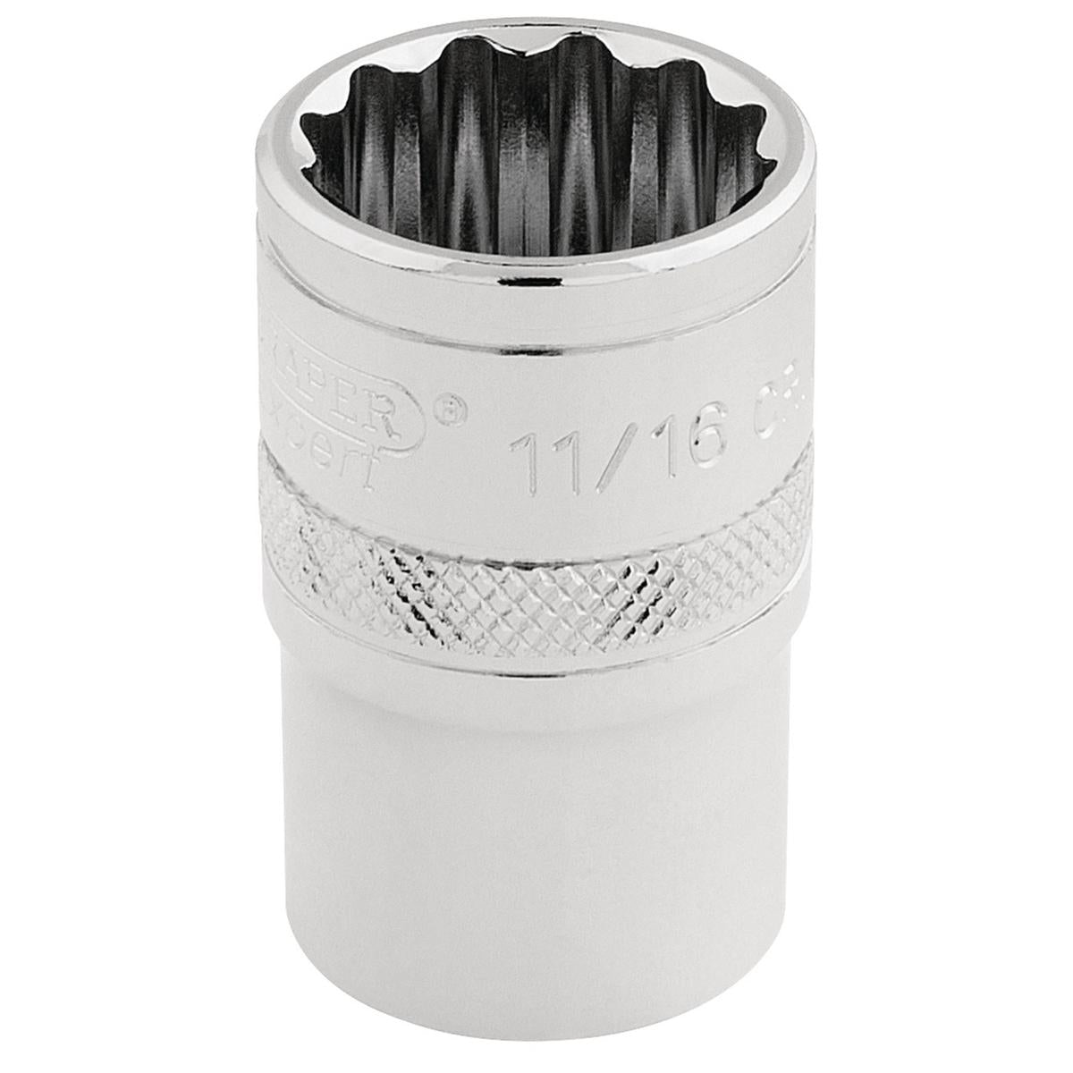 Draper HI-TORQ 12 Point Socket, 1/2" Sq. Dr., 11/16" - Image 1