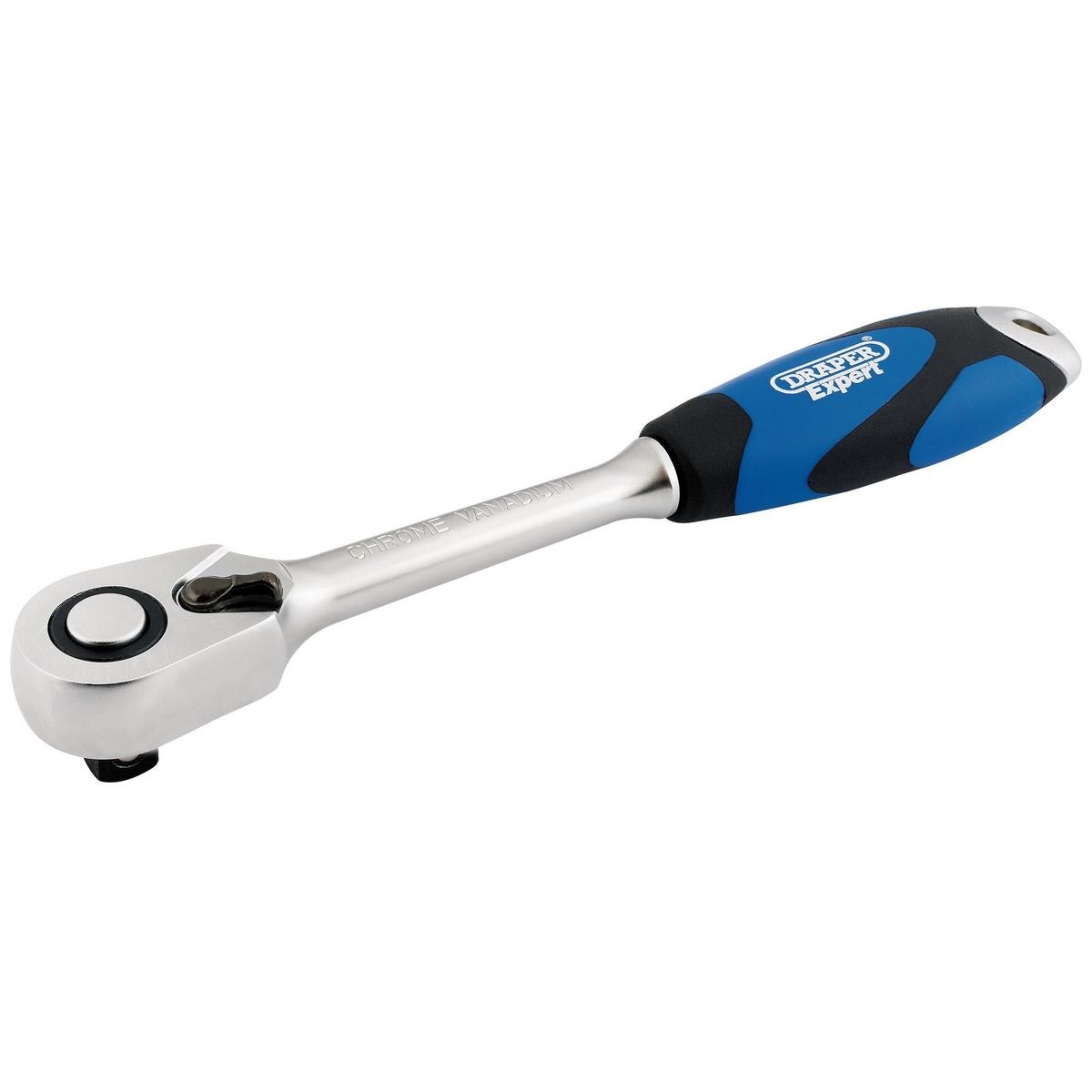 Draper Soft Grip Reversible Ratchet, 1/2" Sq. Dr., 72 Tooth - Image 2