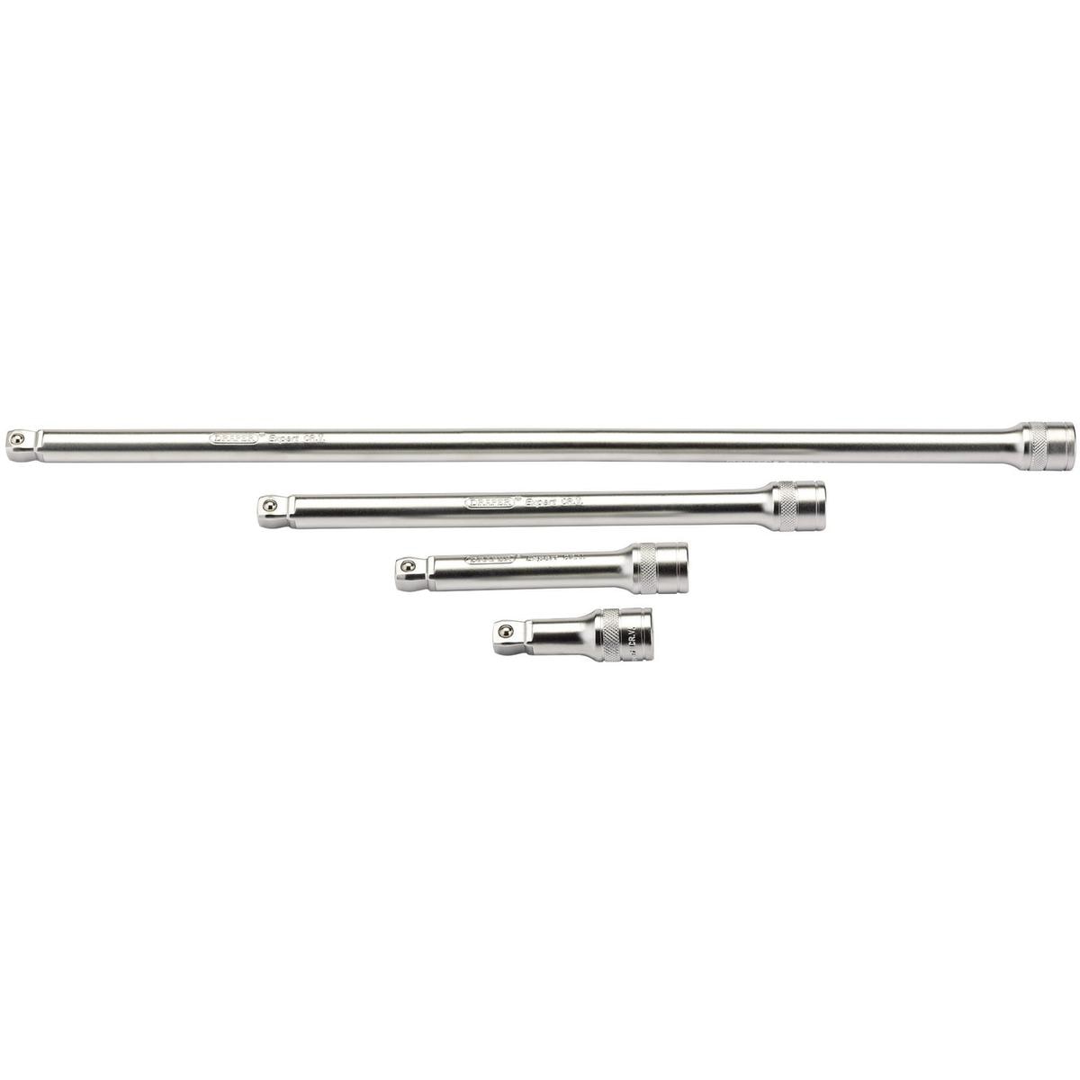 Draper Wobble Extension Bar Set, 1/2" Sq. Dr., Micro Satin Chrome (4 Piece) - Image 1