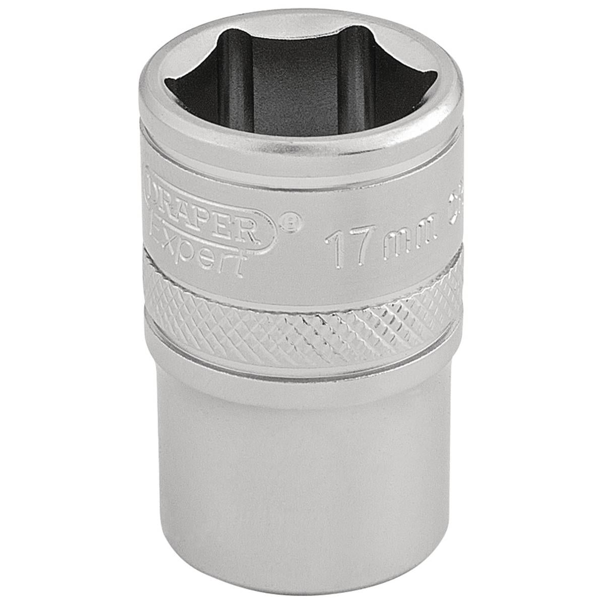 Draper 6 Point Metric Socket, 1/2" Sq. Dr., 17mm - Image 1
