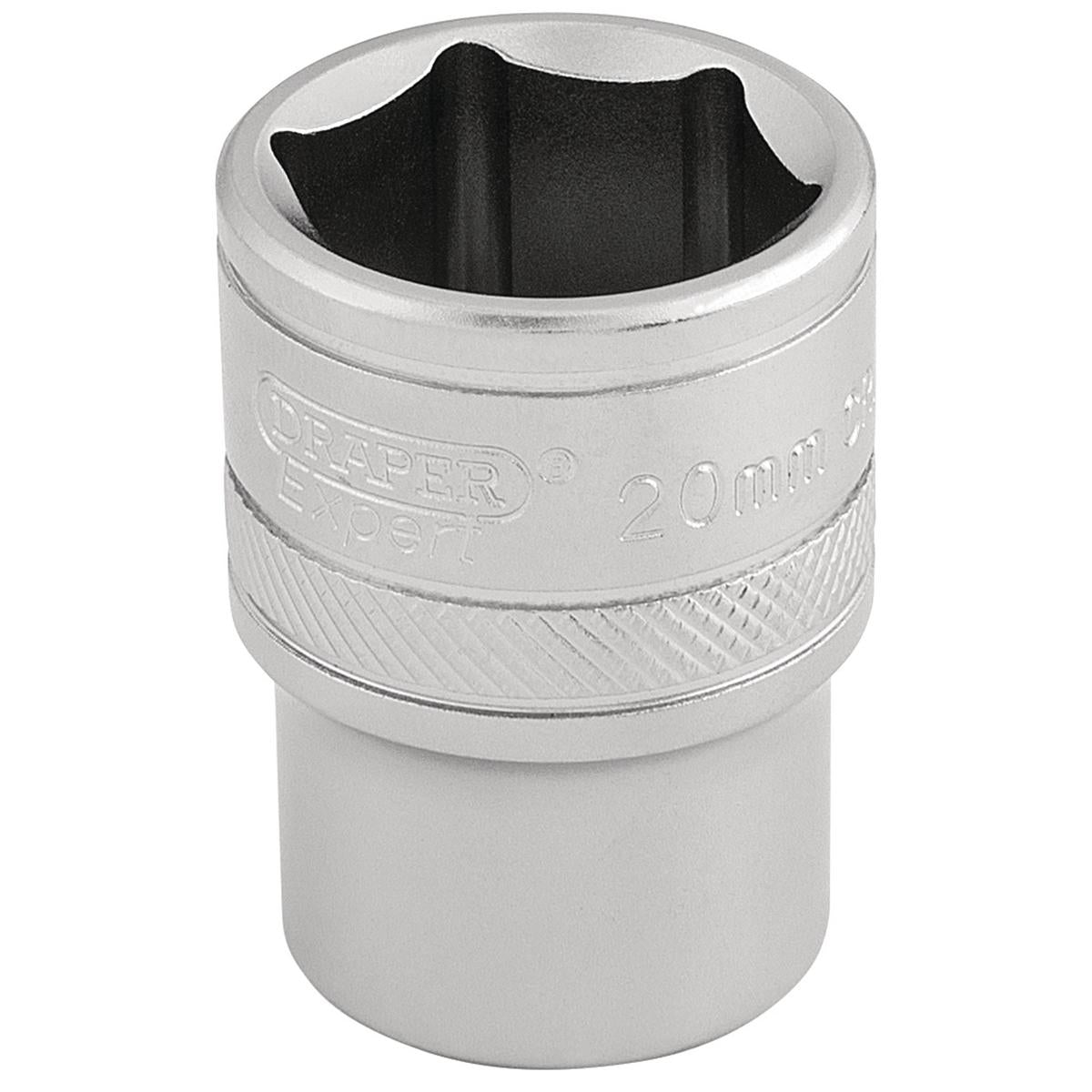 Draper 6 Point Metric Socket, 1/2" Sq. Dr., 20mm - Image 1