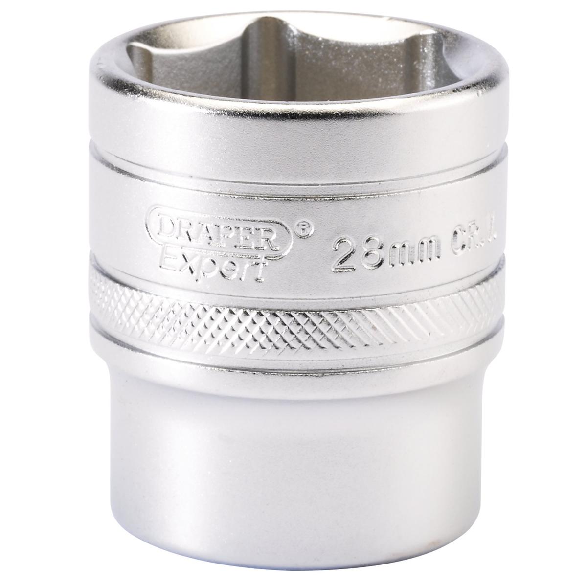 Draper 6 Point Metric Socket, 1/2" Sq. Dr., 28mm - Image 1