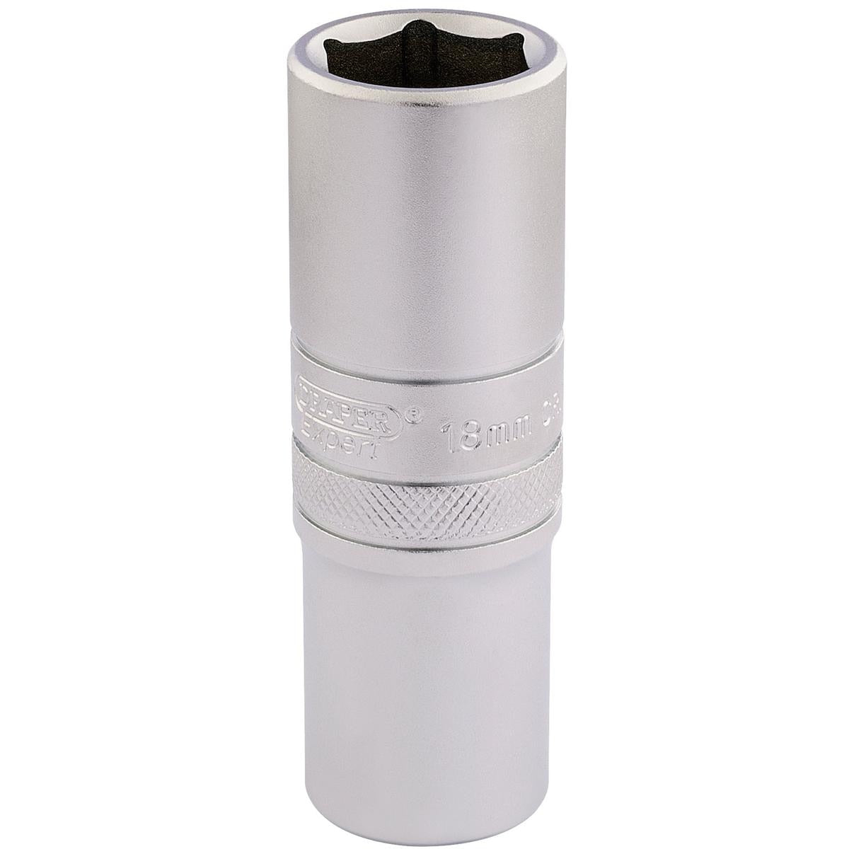 Draper 6 Point Metric Deep Socket, 1/2" Sq. Dr., 18mm - Image 1