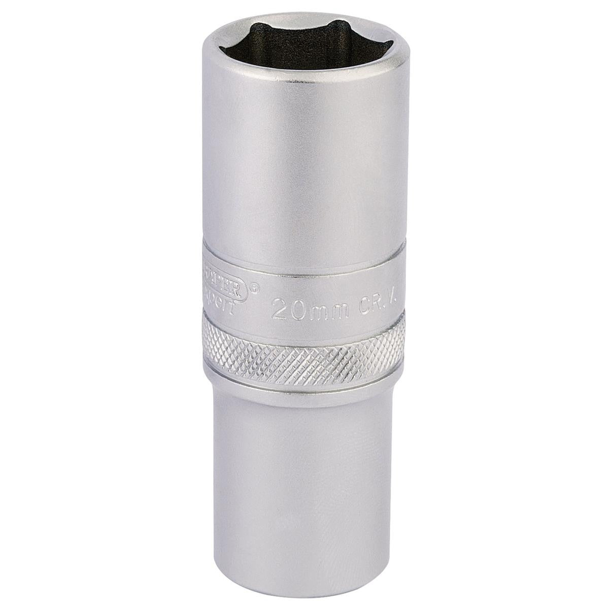 Draper 6 Point Metric Deep Socket, 1/2" Sq. Dr., 20mm - Image 1