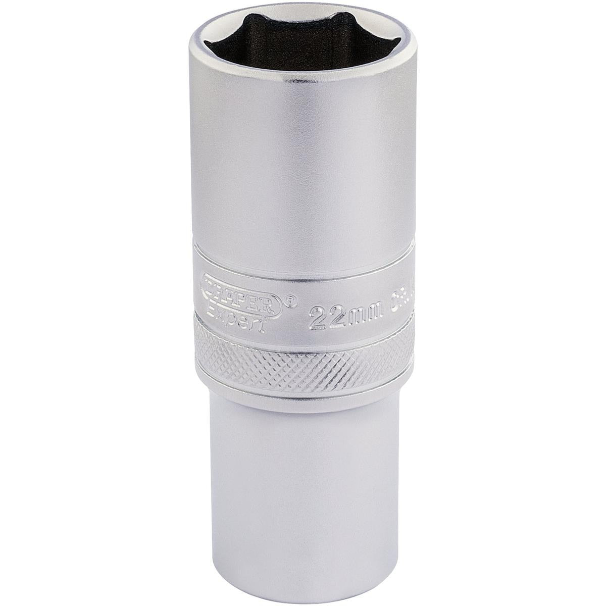 Draper 6 Point Metric Deep Socket, 1/2" Sq. Dr., 22mm - Image 1