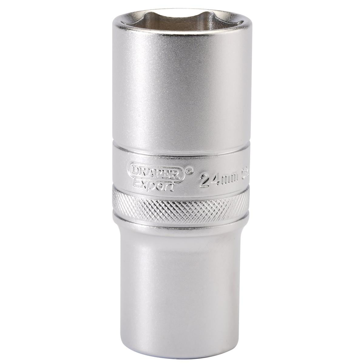 Draper 6 Point Metric Deep Socket, 1/2" Sq. Dr., 24mm - Image 1