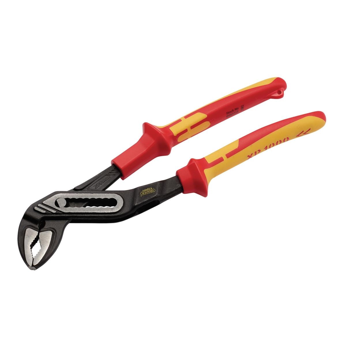 Draper XP1000 VDE Water Pump Pliers, 250mm, Tethered - Image 1