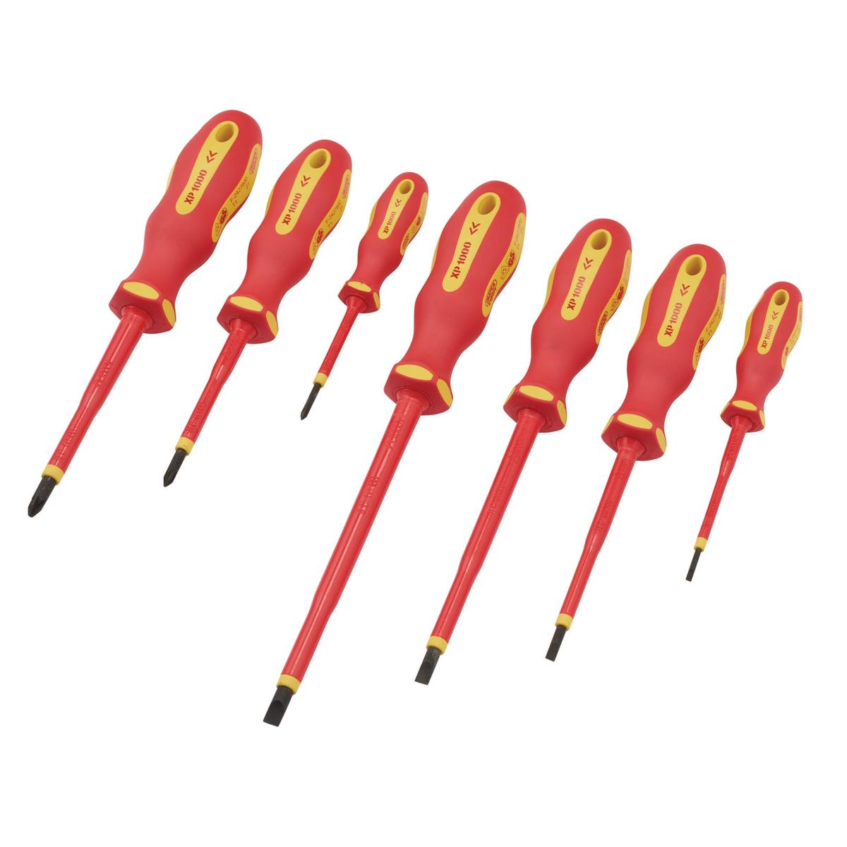 Draper XP1000 VDE Screwdriver Set (7 Piece) - Image 1