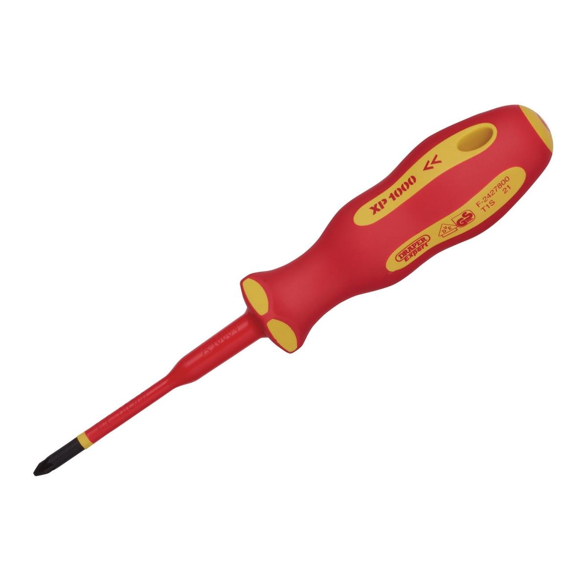 Draper XP1000 VDE Slimline PZ Type Screwdriver, No.1 x 80mm - Image 1
