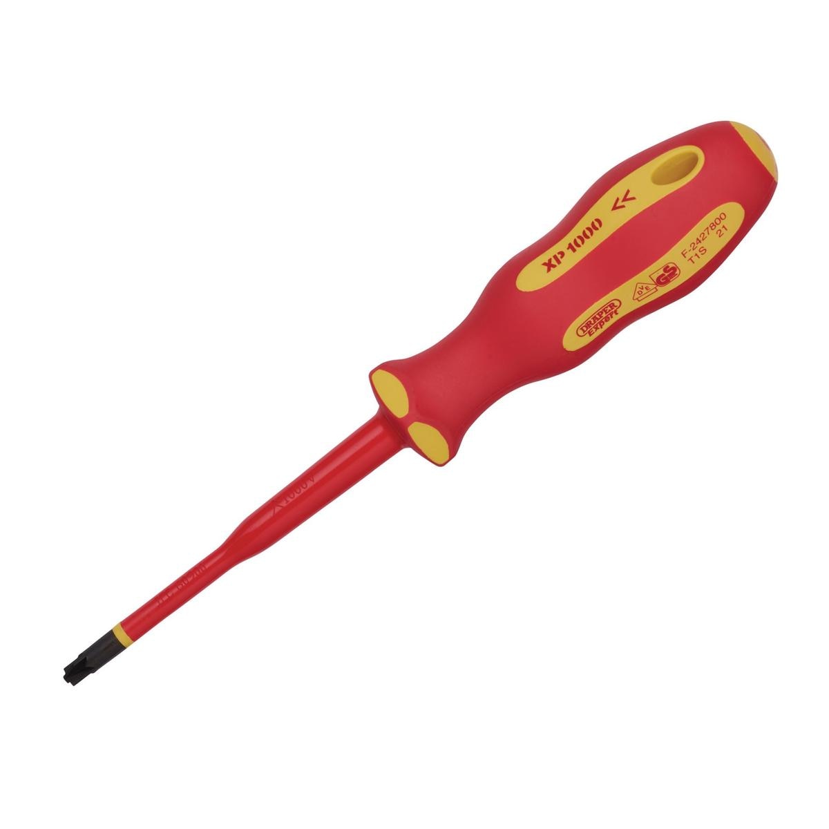 Draper XP1000 VDE PZ/SL Type Slimline Screwdriver, No.2 x 100mm - Image 1