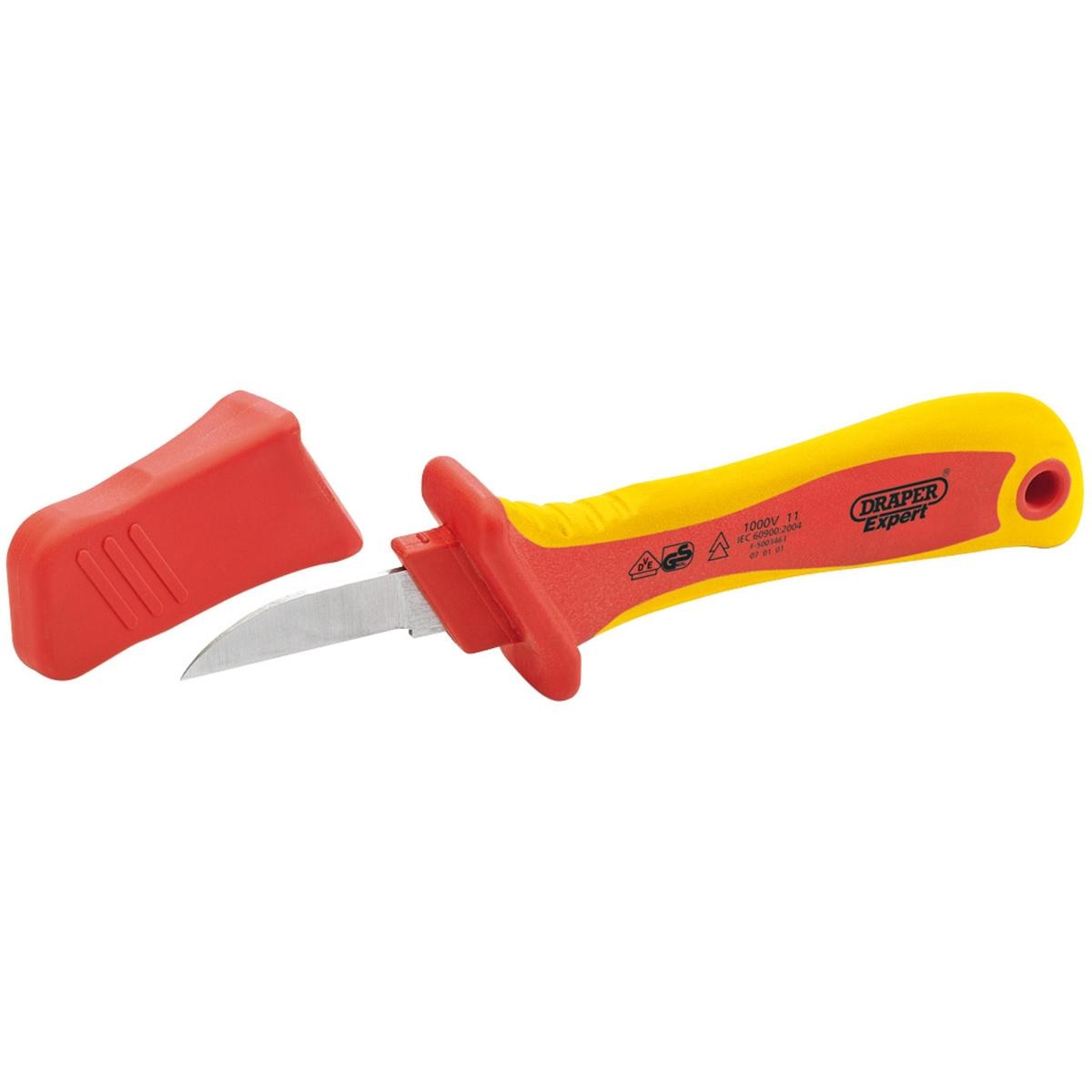 Draper VDE Approved Fully Insulated Cable Knife, 200mm - Image 1