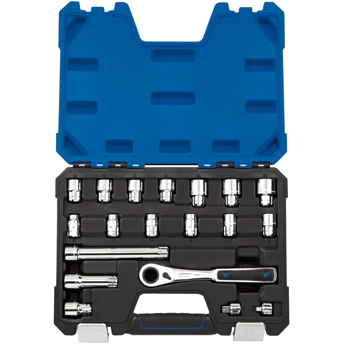 Draper Go Through' Metric Socket Set (19 piece) - Image 1