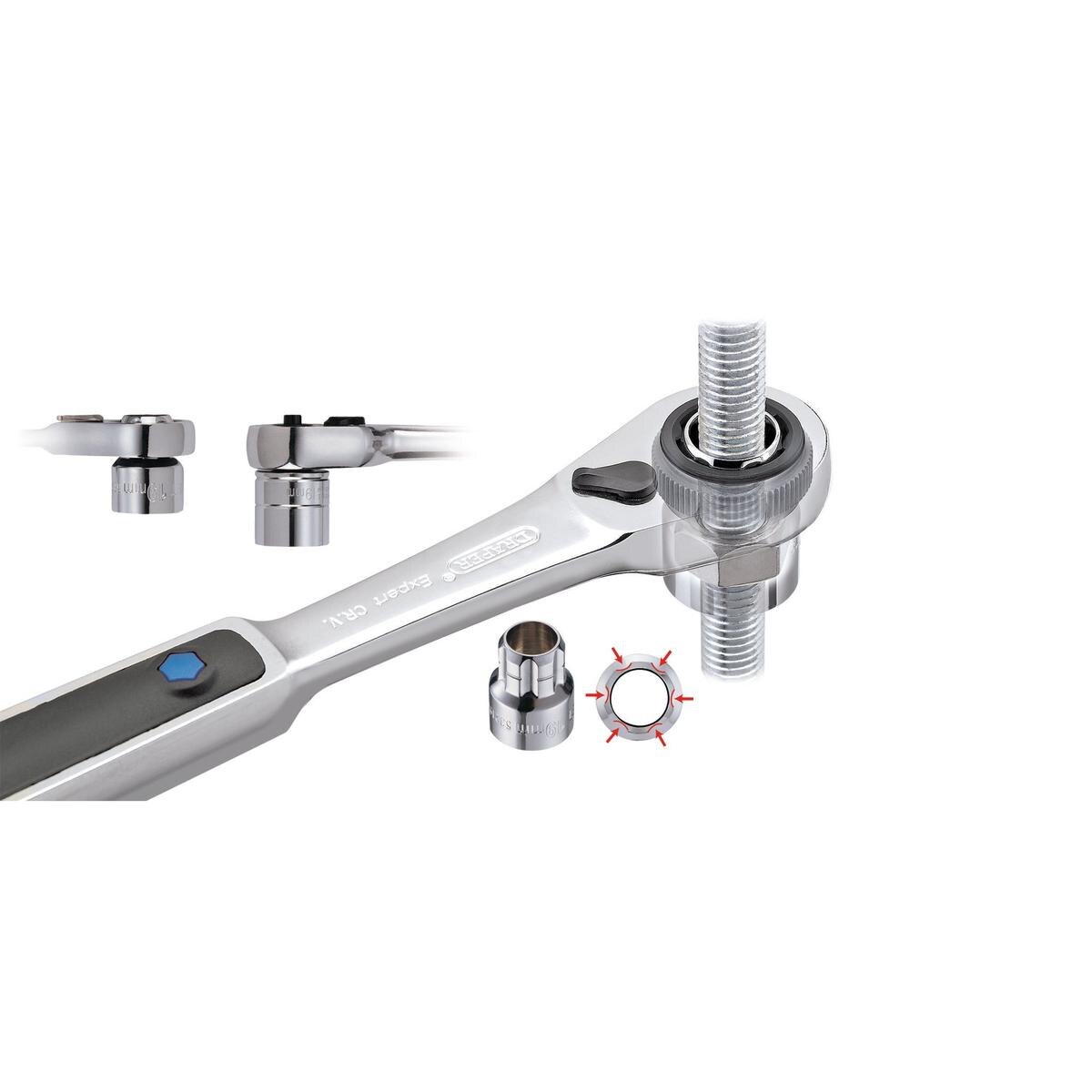 Draper Go Through' Metric Socket Set (19 piece) - Image 3