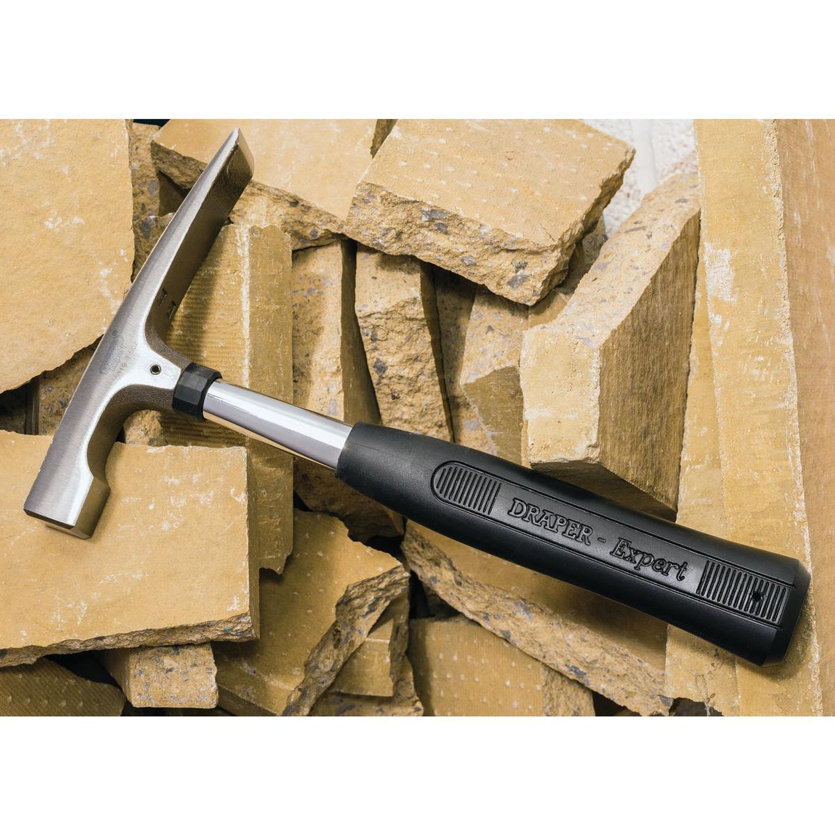 Draper Expert Brick Hammer with Tubular Steel Shaft, 450g/16oz - Image 3