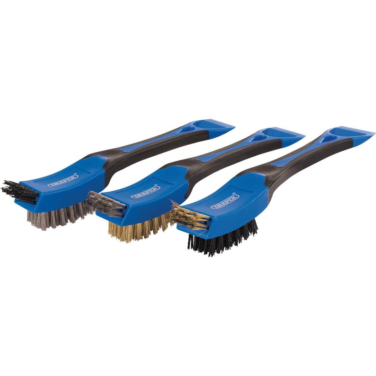 Draper Mini Wire Brush Set (3 Piece) - Image 1