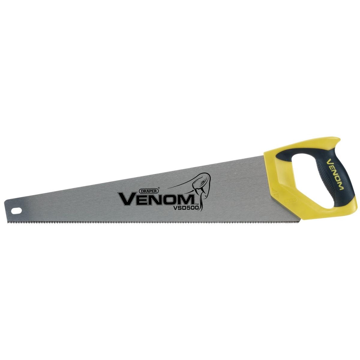 Draper Venom Second Fix Double Ground Handsaw, 500mm, 11tpi/12ppi - Image 1