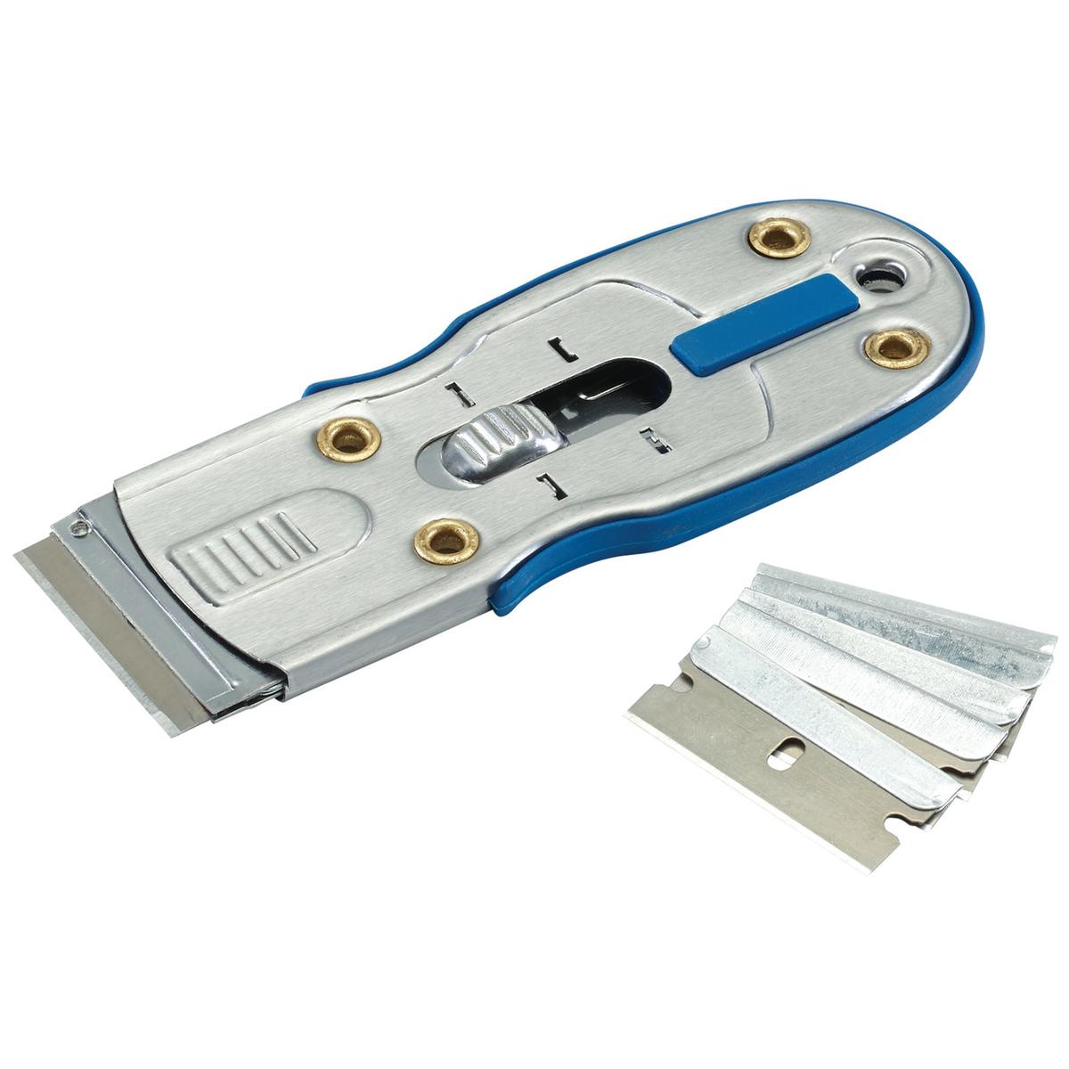 Draper Retractable Window Scraper with x 5 Blades - Image 1