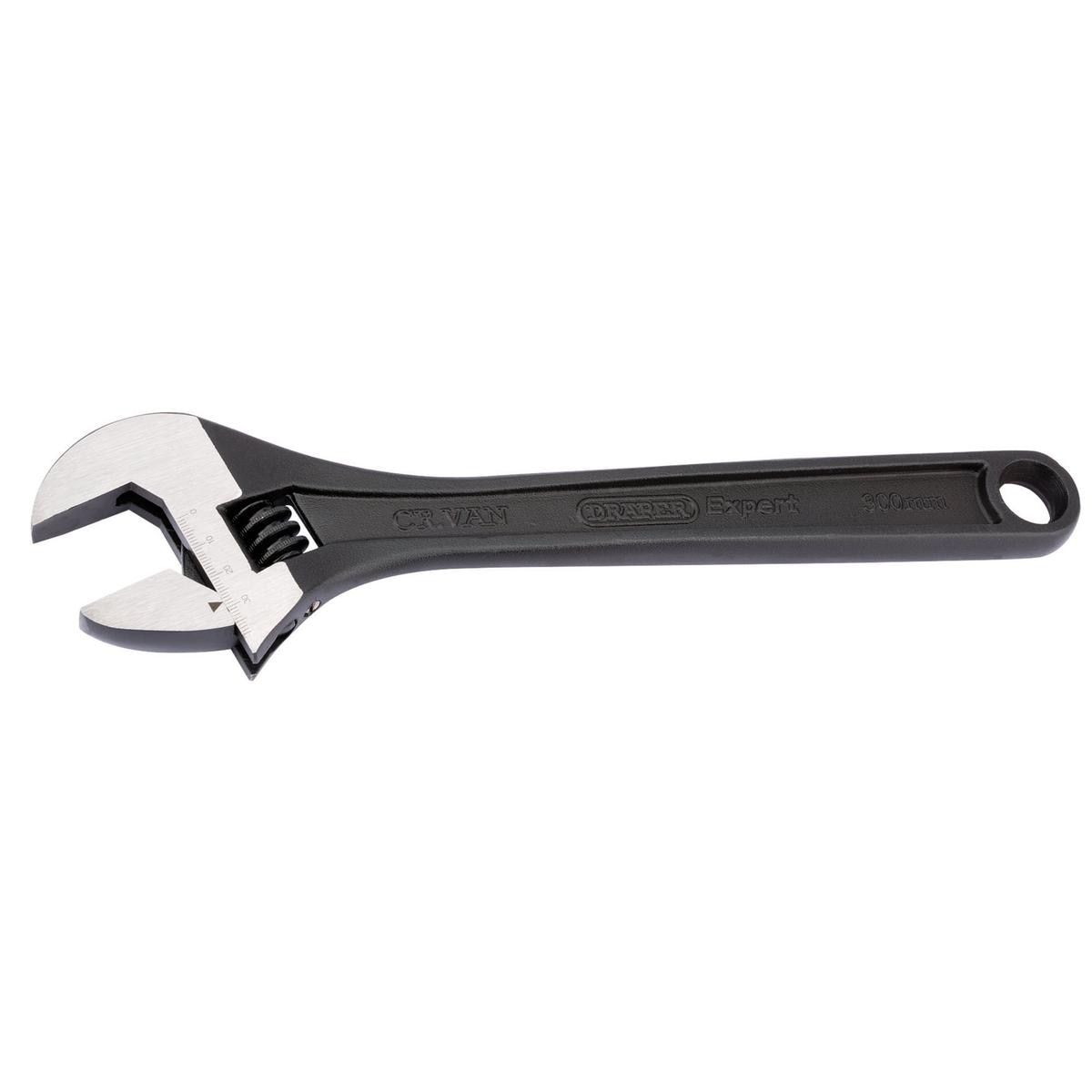 Draper Crescent-Type Adjustable Wrench with Phosphate Finish, 300mm, 38mm - Image 1
