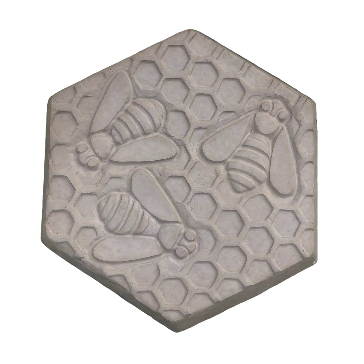 Deco-Pak Hexagon Bee Stepping Stone - Grey - Image 1