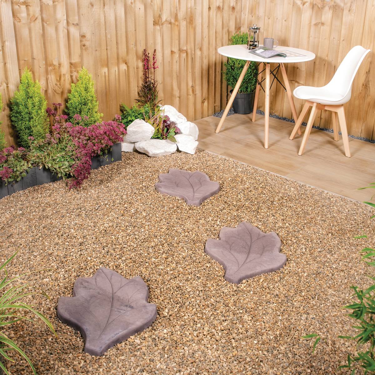 Deco-Pak Leaf Stepping Stone - Twilight - Image 2