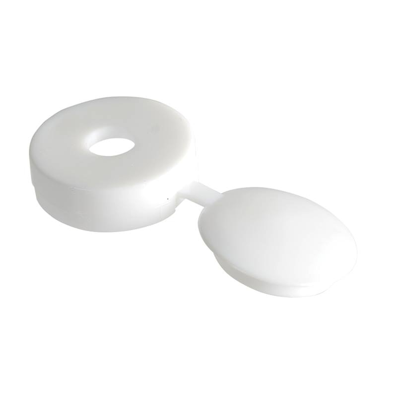 Forgefix Hinged Cover Cap White No. 10-12 Bag 100 - FORHCC0LM - Image 1