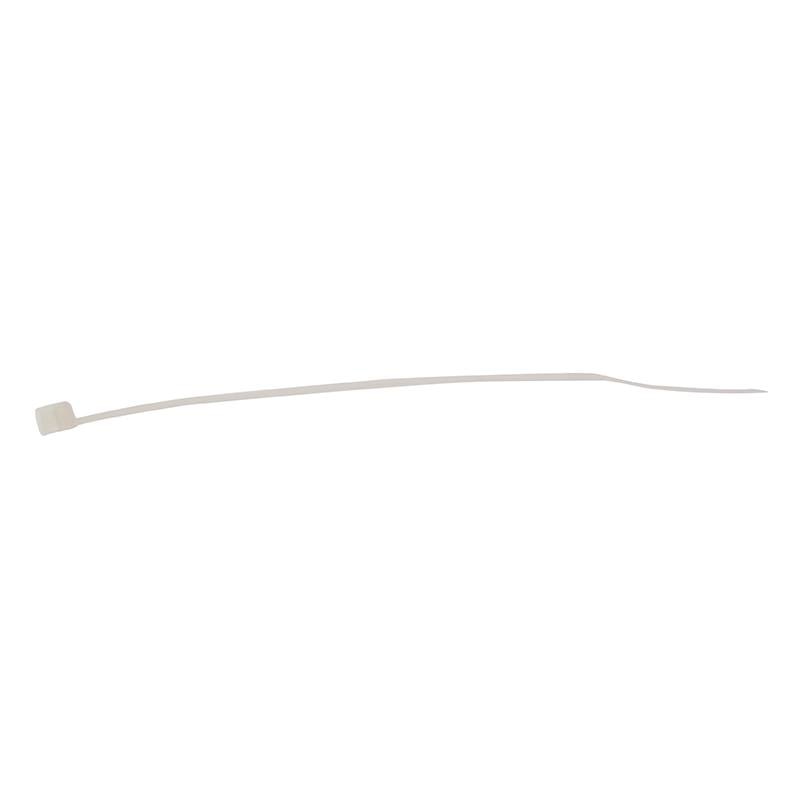 Forgefix Cable Tie Natural/Clear 2.5 x 100mm (Bag 100) - FORCT100N - Image 1