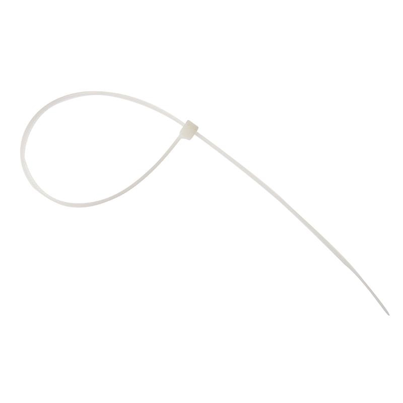 Forgefix Cable Tie Natural/Clear 4.8 x 300mm (Bag 100) - FORCT300N - Image 1
