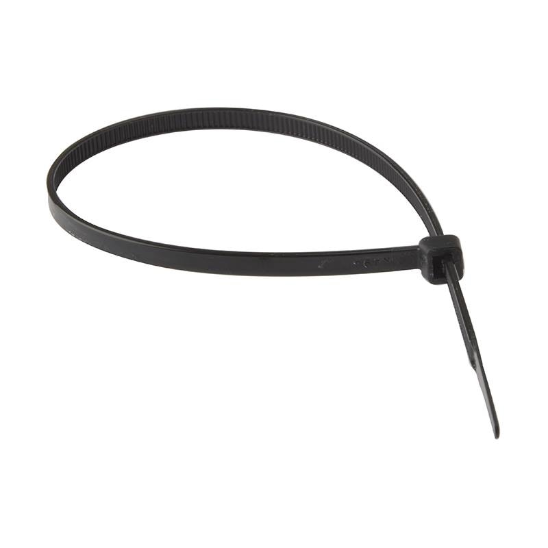 Forgefix Cable Tie Black 7.6 x 380mm (Bag 100) - FORCT380B - Image 1