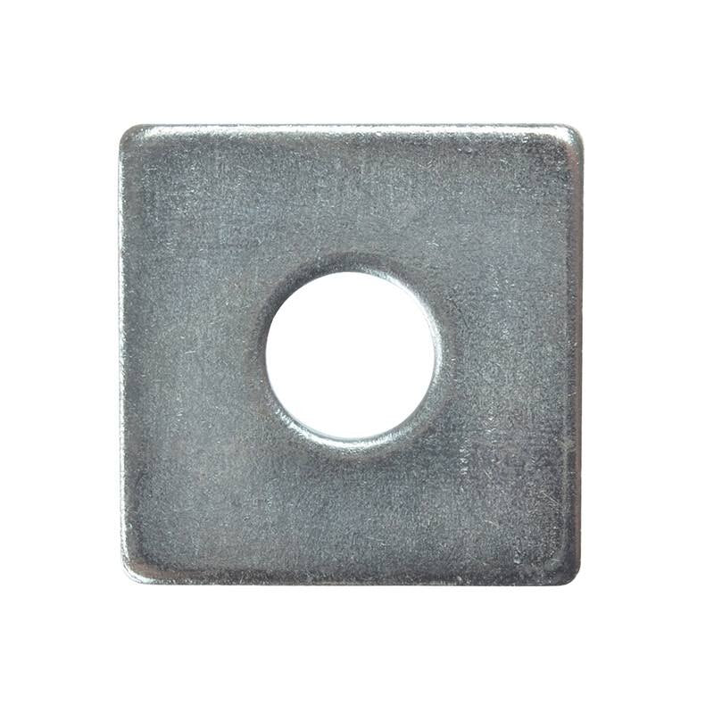Forgefix Square Plate Washer ZP 50 x 50 x 12mm Bag 10 - FORSQPL5012M - Image 2