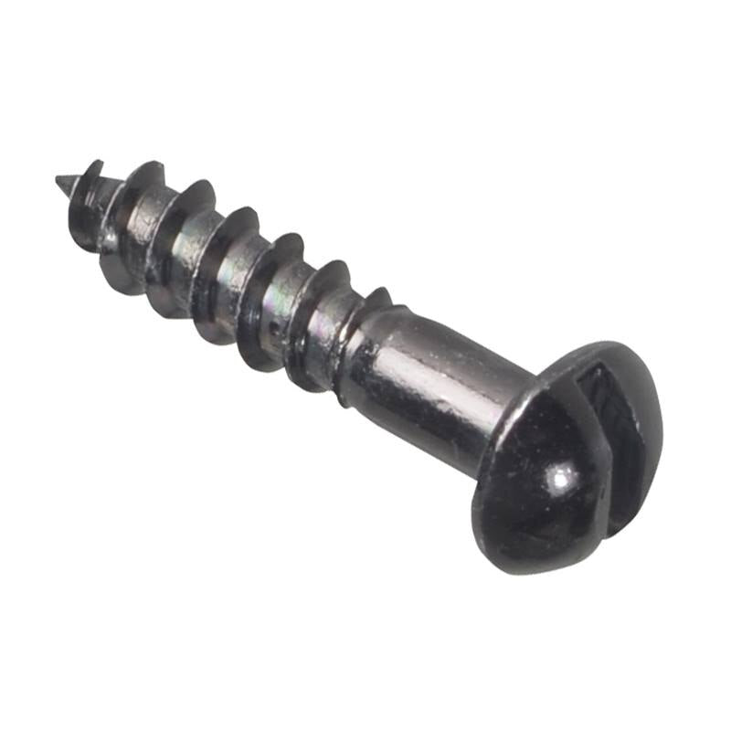Forgefix Wood Screw Slotted Round Head ST Black Japanned 3/4in x 8 Forge Pack 25 - FORFPR348J - Image 3