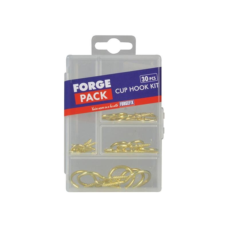Forgefix Cup Hook Kit ForgePack 30 Piece - FORFPCUPSET - Image 1