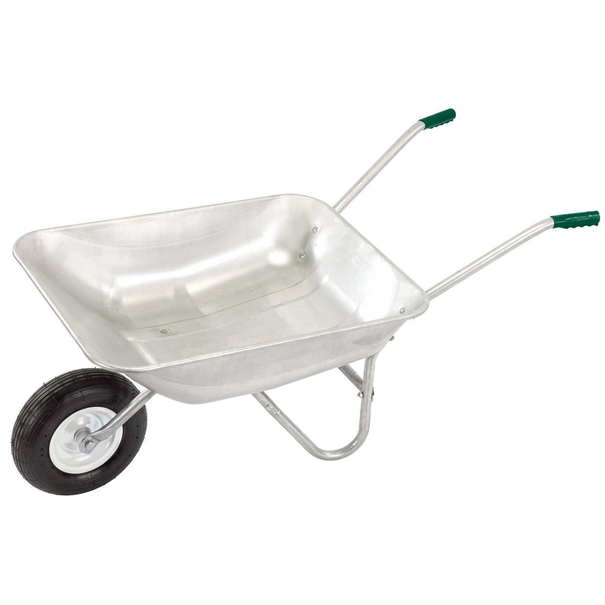 Draper 65L Galvanised Steel Wheelbarrow - Image 1