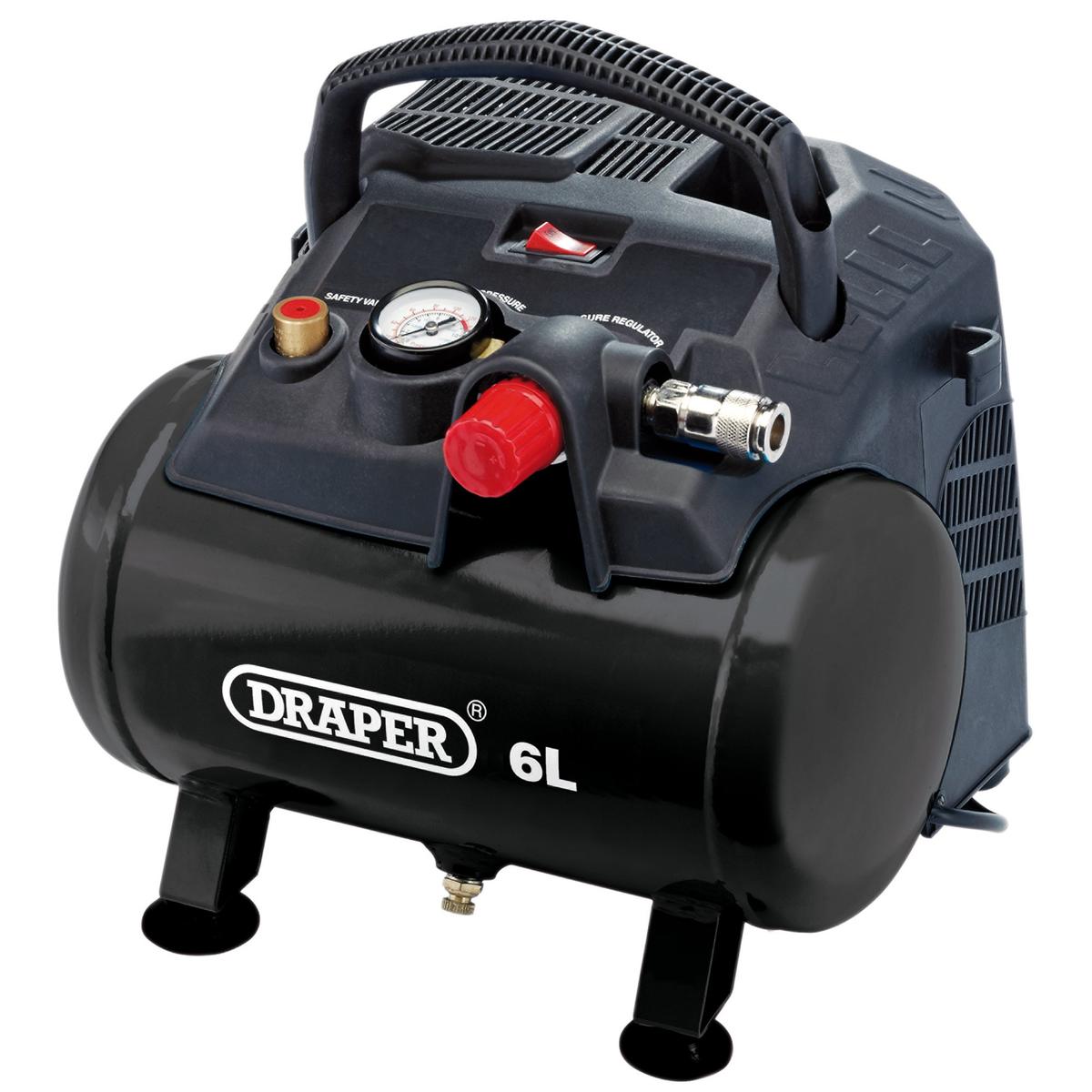 Draper 6L Air Compressor 1.5HP Oil Free - Image 1