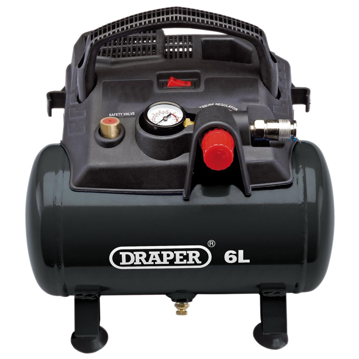 Draper 6L Air Compressor 1.5HP Oil Free - Image 2