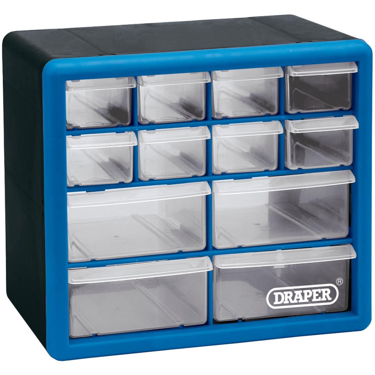 Draper 12 Drawer Organiser Storage Box - Image 1