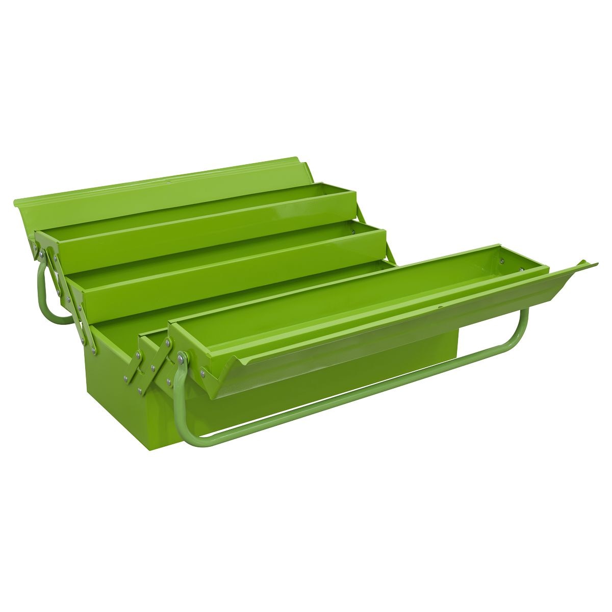 Sealey Cantilever 4 Tray Toolbox 530mm - Green - Image 1