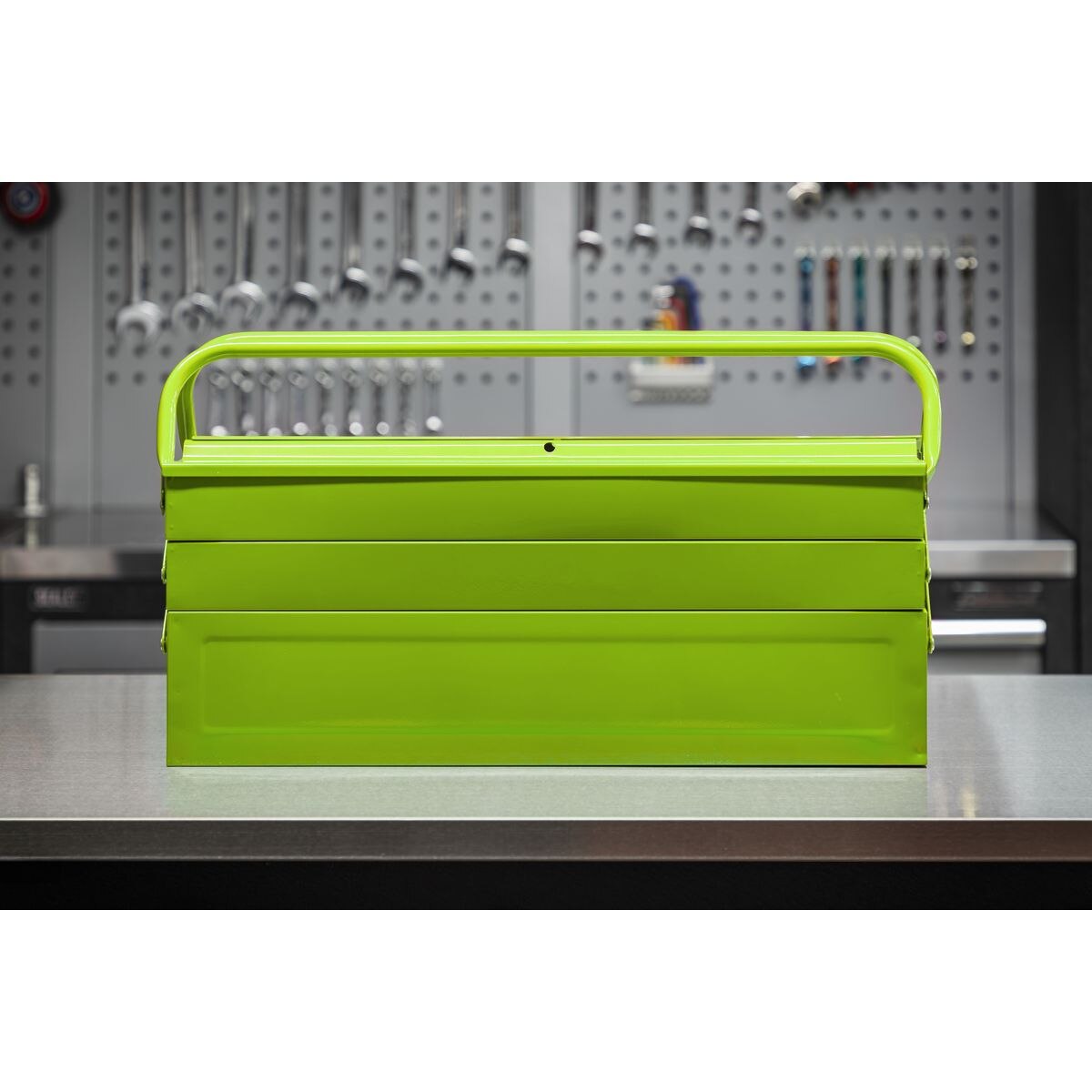 Sealey Cantilever 4 Tray Toolbox 530mm - Green - Image 4