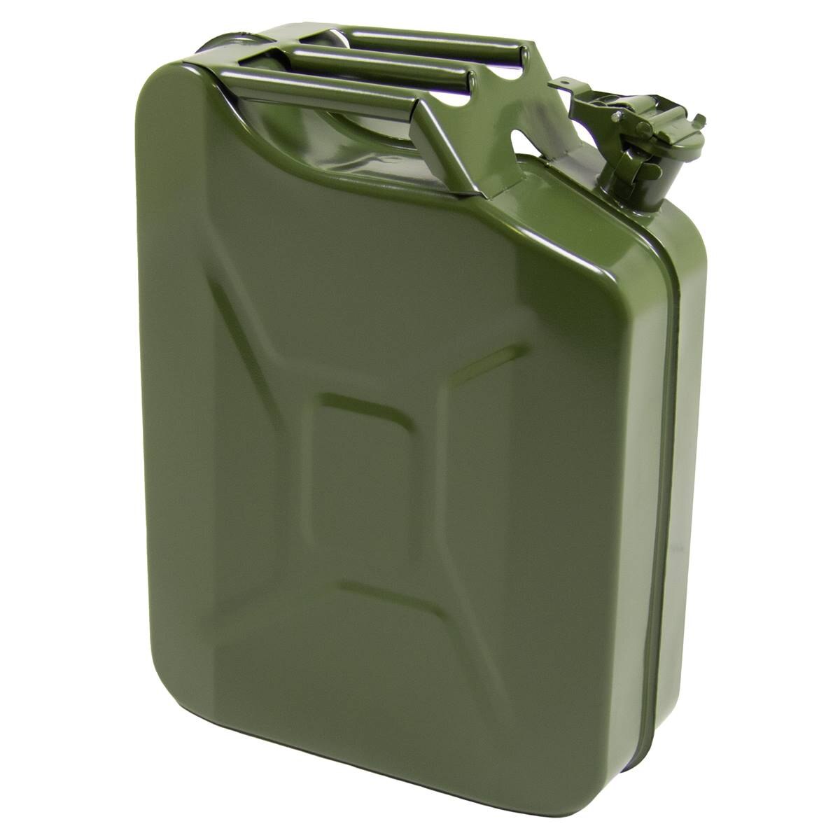 Wolf 20L Metal Jerry Can with Leak-Proof Bayonet Closure - Army Green - Image 4