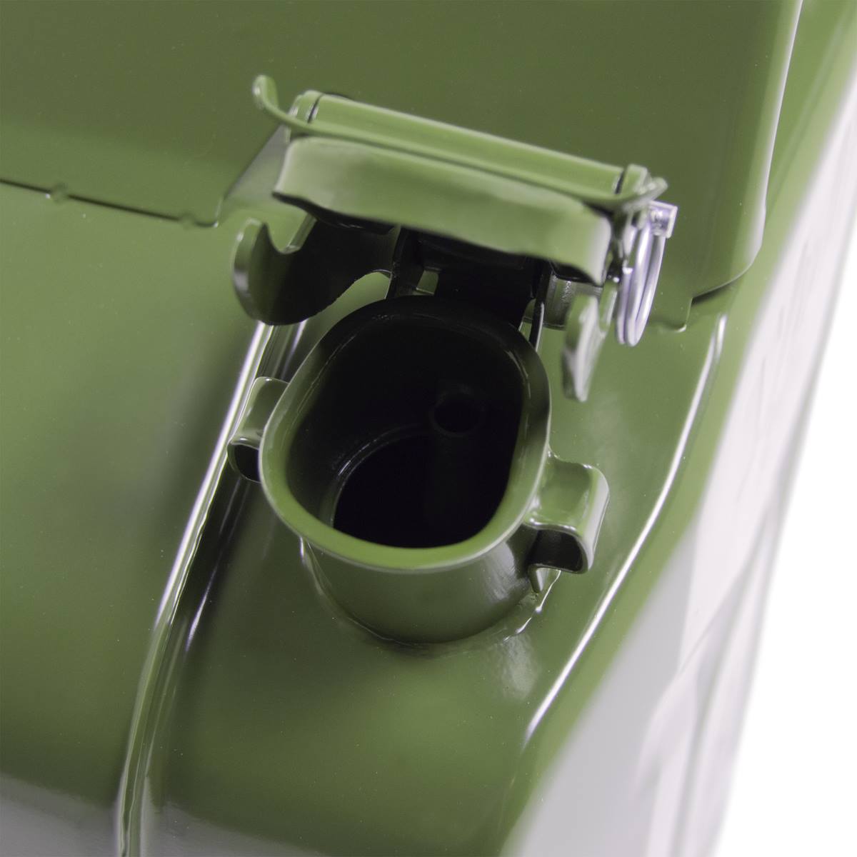 Wolf 20L Metal Jerry Can with Leak-Proof Bayonet Closure - Army Green - Image 5