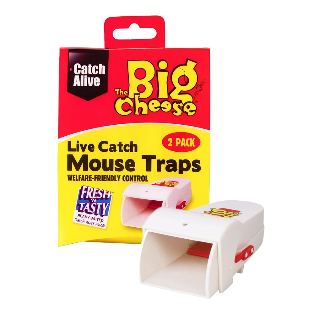 The Big Cheese Live Catch Mouse Traps 2 Pack - Image 1
