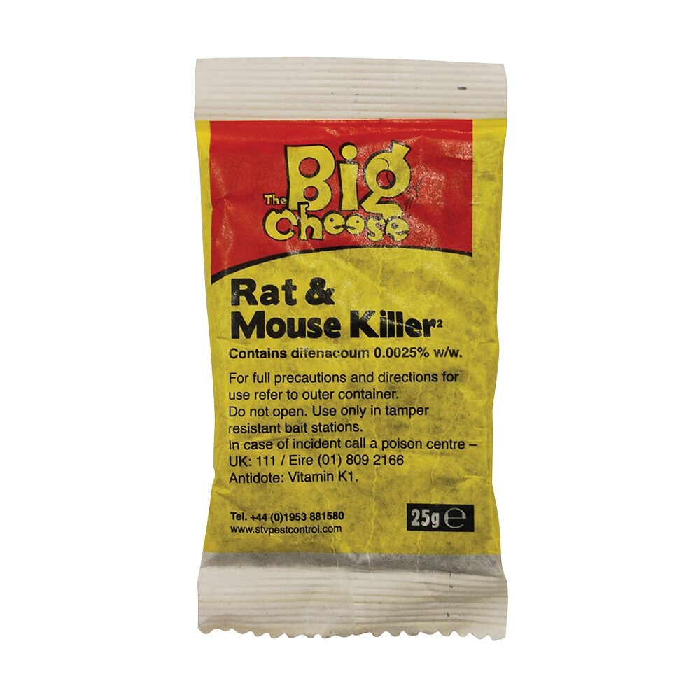 The Big Cheese - Rat & Mouse Killer Grain Bait Sachets 6 x 25g - Image 6