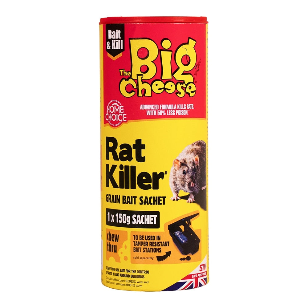 The Big Cheese - Rat Killer Grain Bait Sachet 150g - Image 1